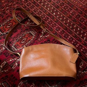 Light brown leather Coach bag vintage